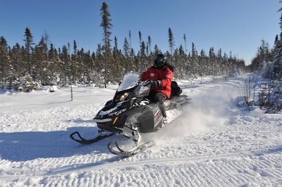 Raid motoneige au Québec Appalaches