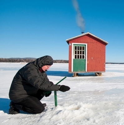 Pêche sur glace au Canada